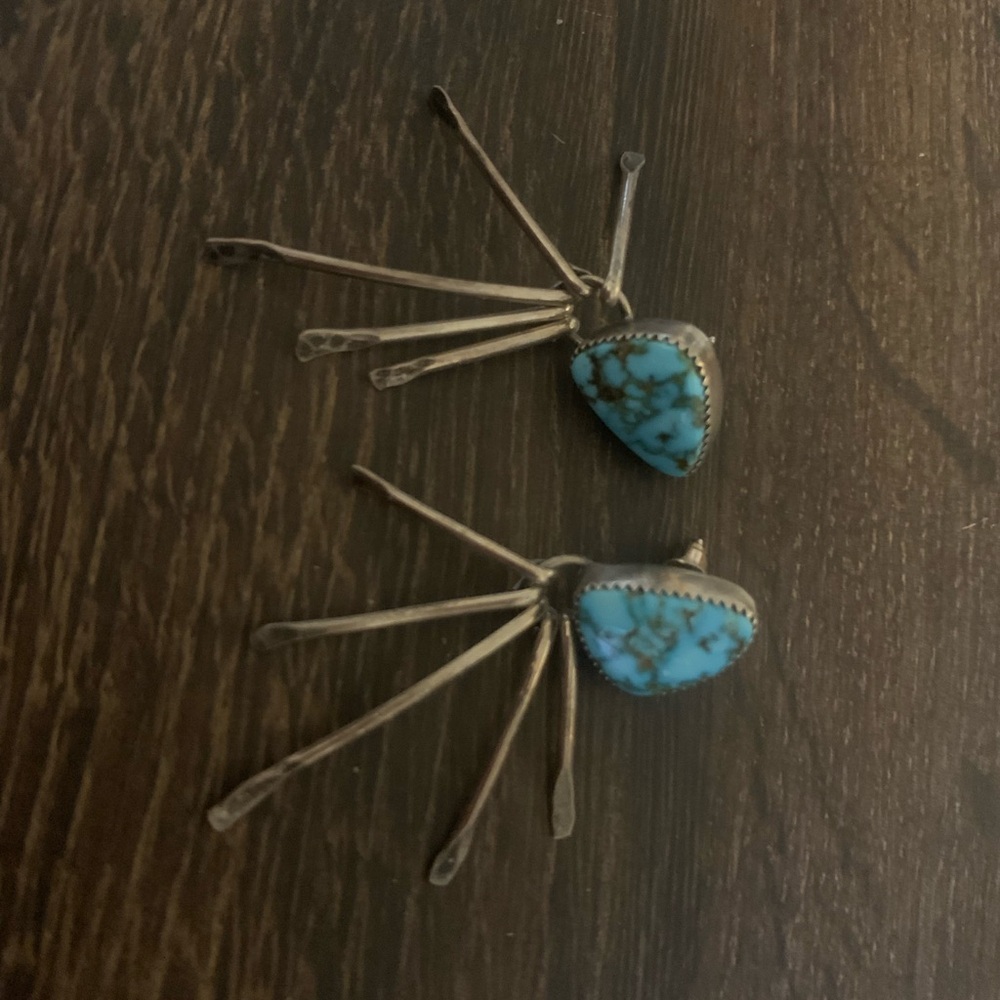 Authentic turquoise earrings